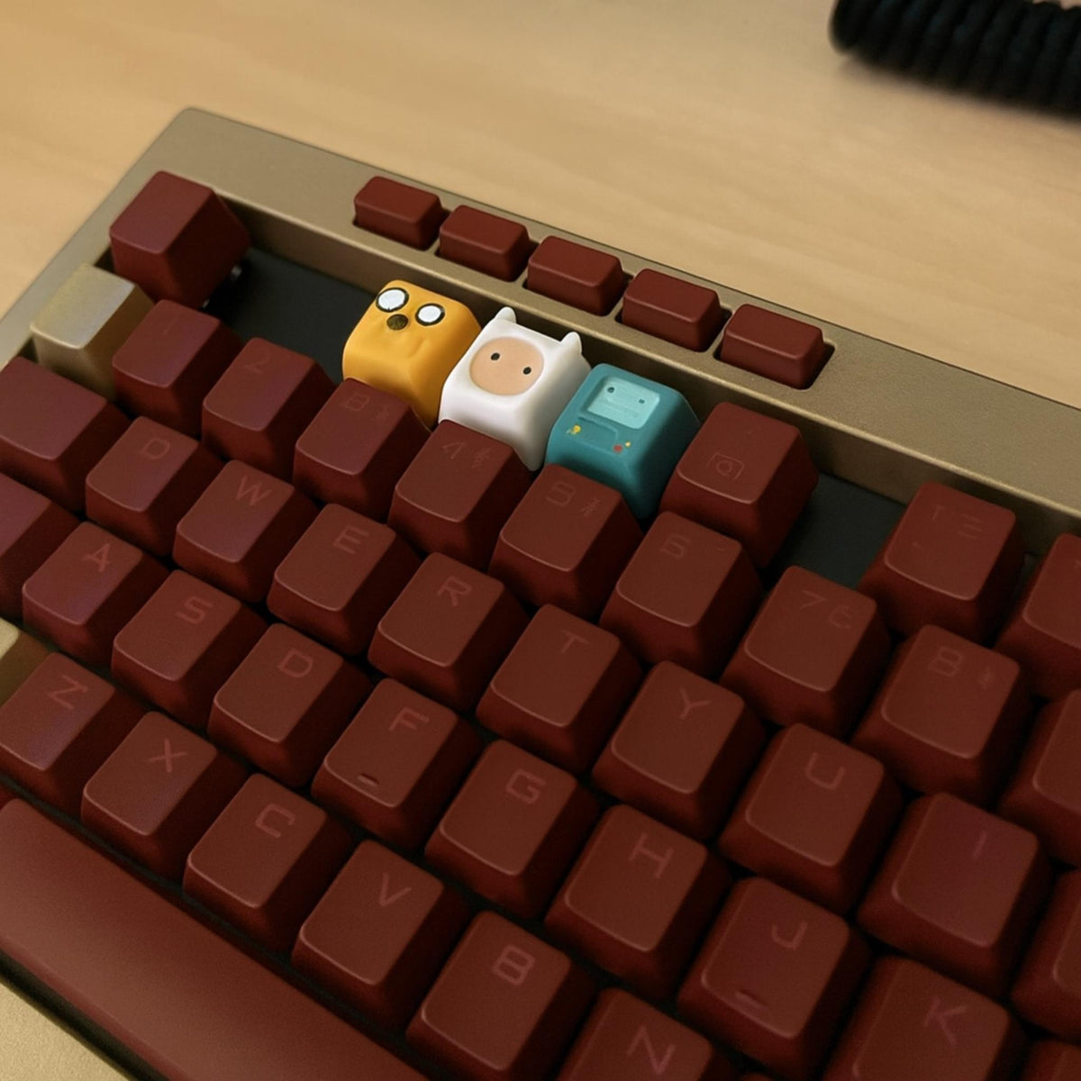 Cartoon Trio Artisan Keycap Set • Character Keycaps for Custom Mechanical Keyboards - ThreadaliciousUK