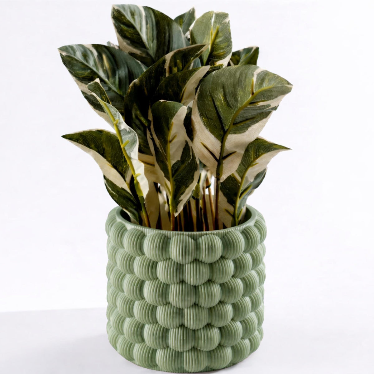 Bubble Texture Plant Pot | Modern Decorative Planter, Minimalist Indoor Plant Holder, Contemporary Home Décor - MoreMiniaturesStudio