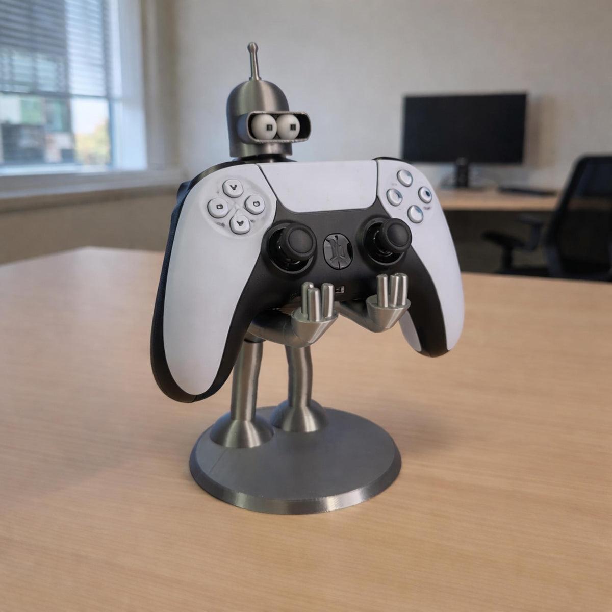 Robot Controller Holder Stand | Gamepad Display Dock | Sci Fi Gamer Desk Decor | Controller Storage Stand | Gift for Gamers - MoreMiniaturesStudio