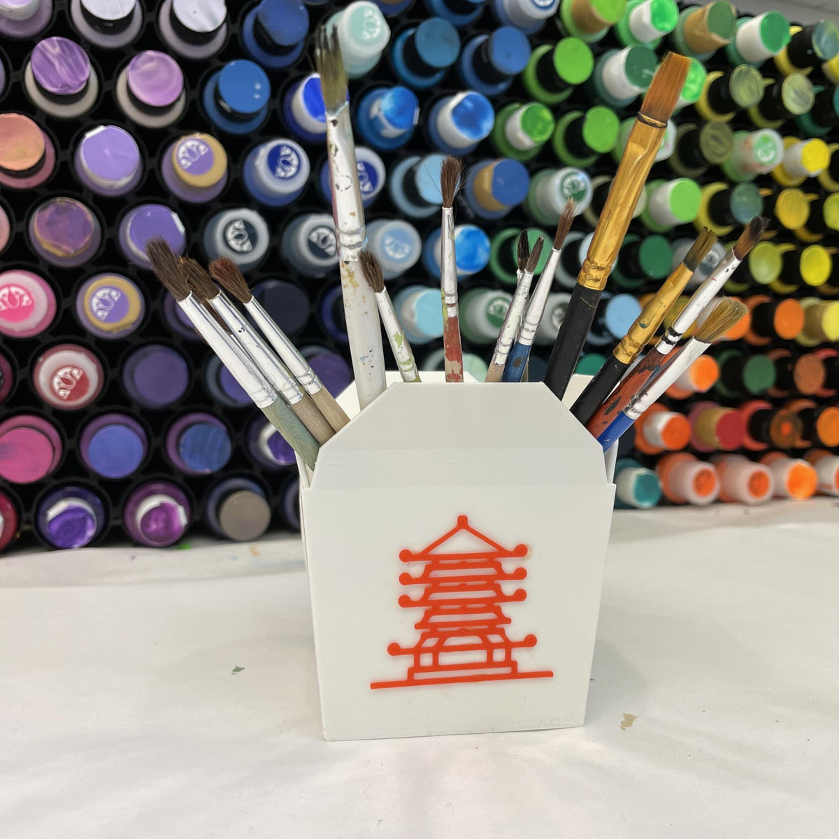Chinese Takeout Box Planter – Asian Food Container Succulent Pot, Cute Noodle Box Plant Holder, Fun Desk Plant Decor - StickShopUK