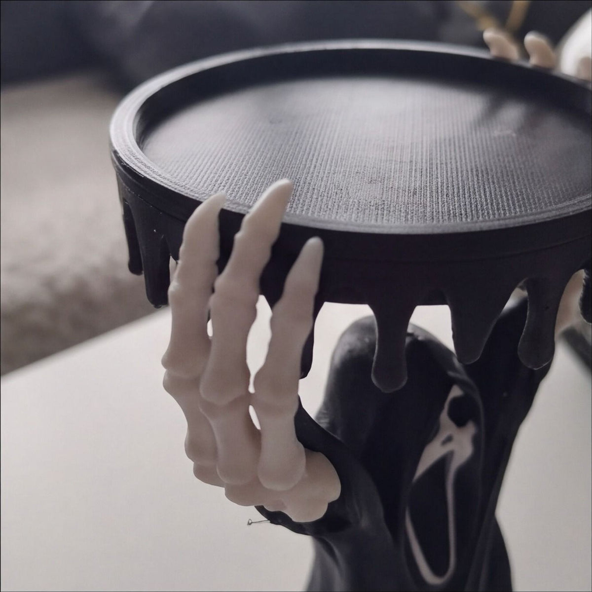 Ghostface Inspired Cursed Candle Holder – Horror Fan Decor