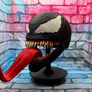 Venom Inspired Eddie Brock Symbiote Mask & Helmet