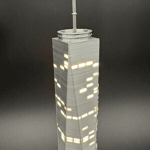Twin Towers Inspired Light-Up Miniature NYC Skyline Model