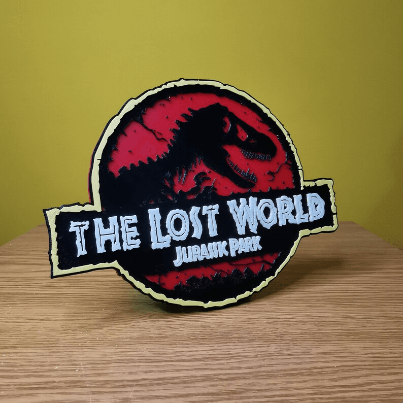 Jurassic Park Inspired Classic Logo Sign Plaque