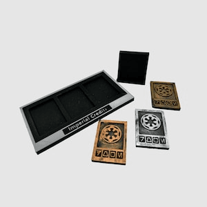 Star Wars Inspired Imperial Credits Display Stand Set