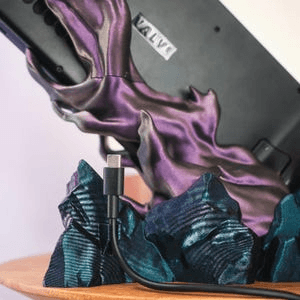 Steam Deck Meteor Dock – Volcanic Flame Gaming Stand