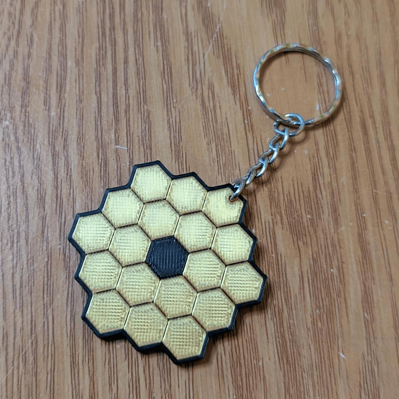 James Webb Telescope Inspired Fan Keychain | Space Gift