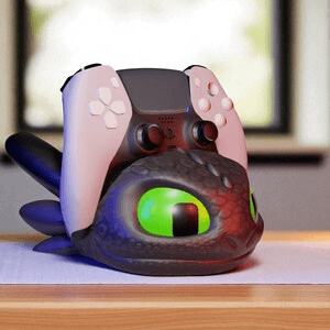 Toothless Inspired Dragon Joystick Holder for Gamers