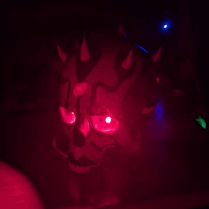 Darth Maul Inspired Horned Skull LED Light-Up Figure