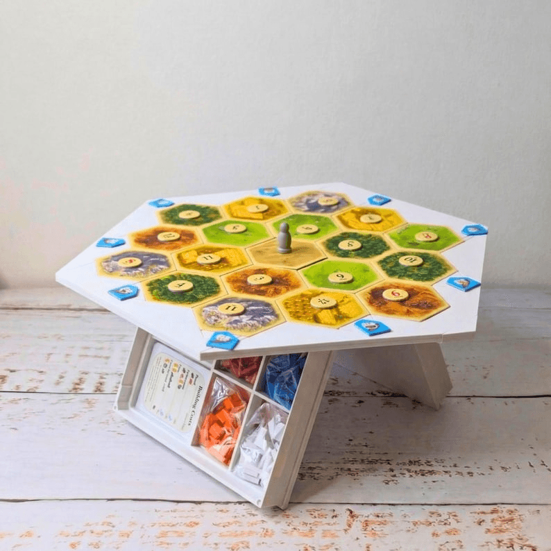 Settlers of Catan Inspired Board Game Storage Book Box