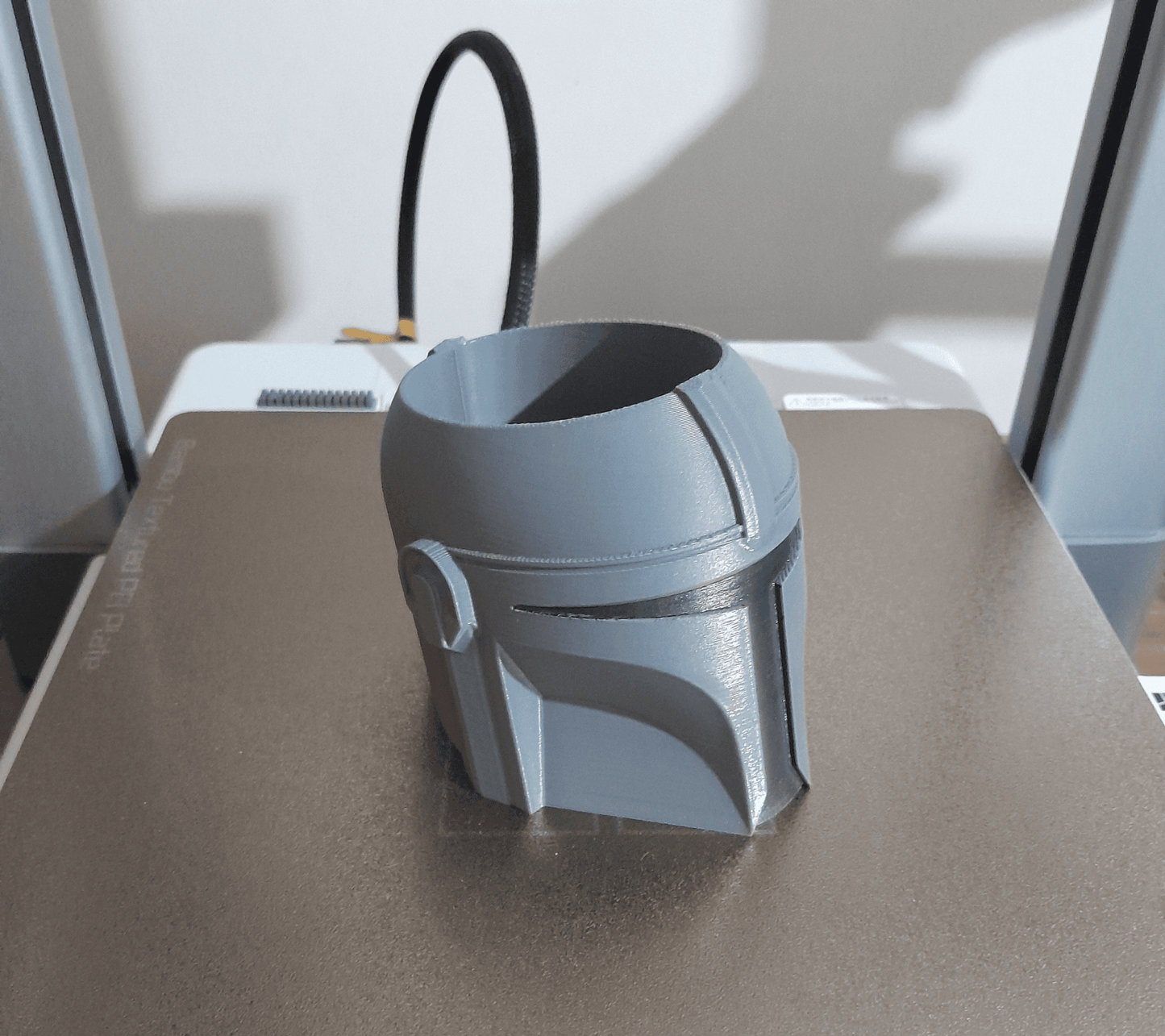 Mandalorian Helmet Inspired Planter & Pen Holder | Fan Decor