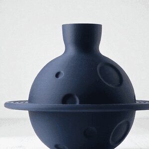 Space-Inspired Planet Vase | Cosmic Saturn Flower Vase