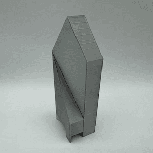 Fountain Place Inspired Skyscraper Tower Model