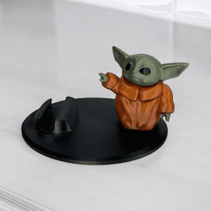 Grogu-Inspired Low-Poly Phone Stand | Baby Yoda Fan Desk Holder