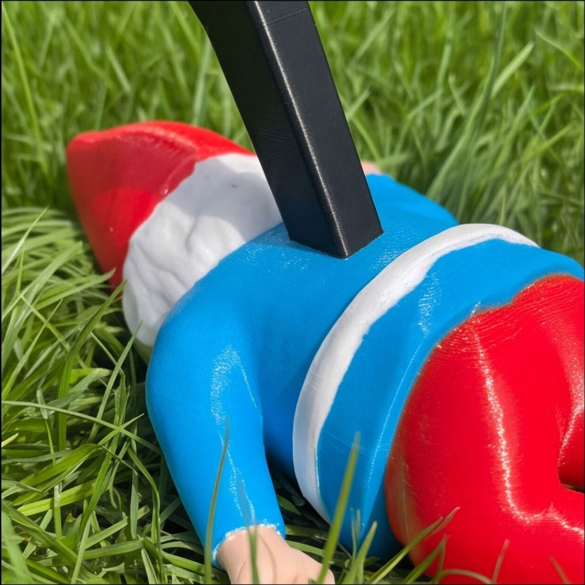 Murdered Gnome Garden Ornament – Dark Humor Decor