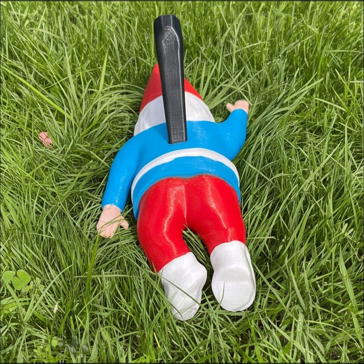 Murdered Gnome Garden Ornament – Dark Humor Decor