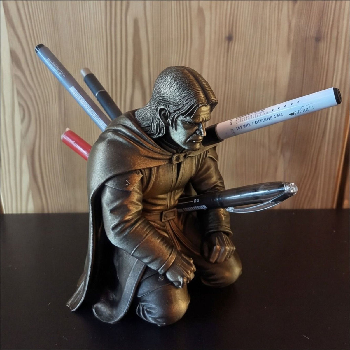Boromir Inspired Fantasy Pen Holder | LOTR Fan Desk Organiser