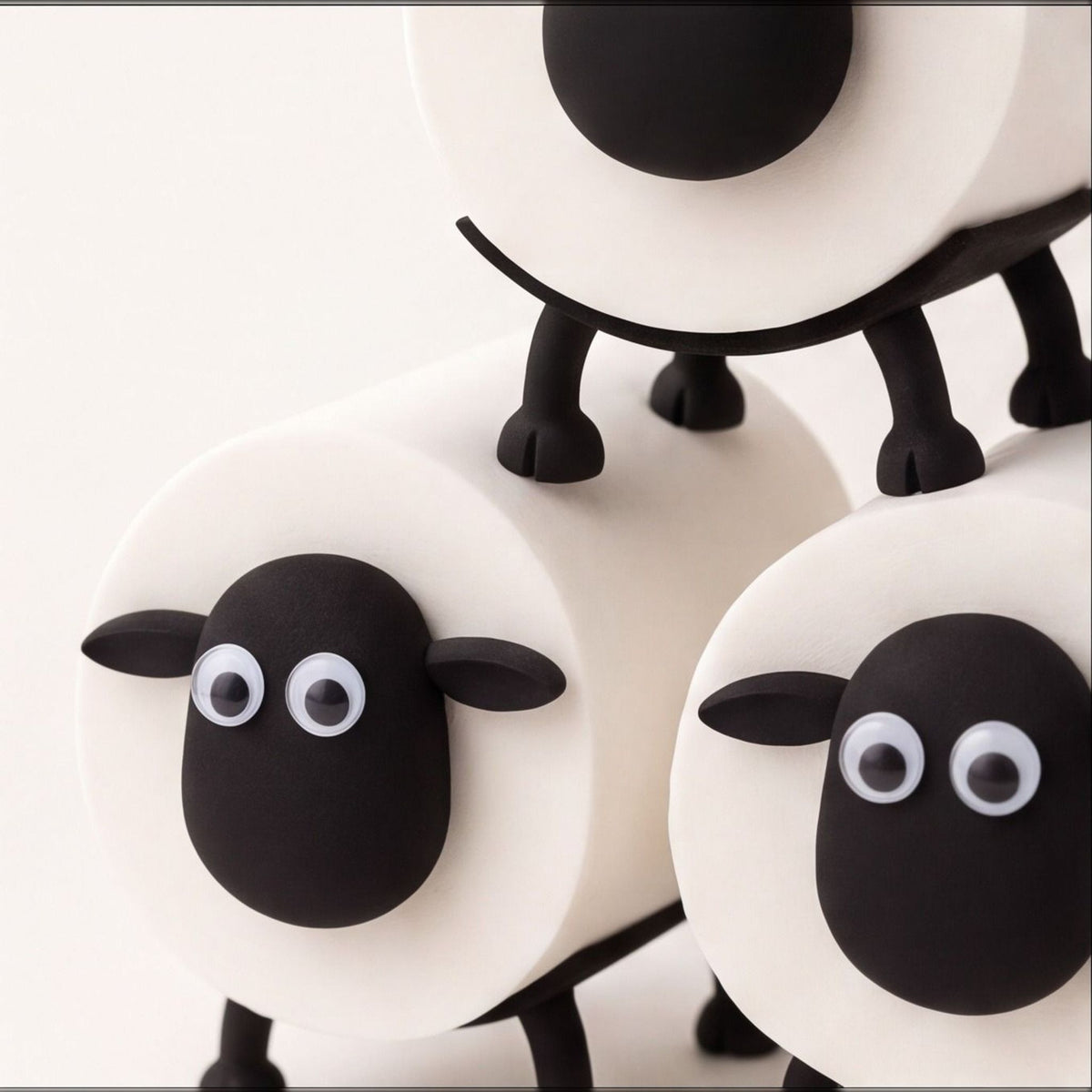 Sheep Toilet Roll Holder (Pack of 3)