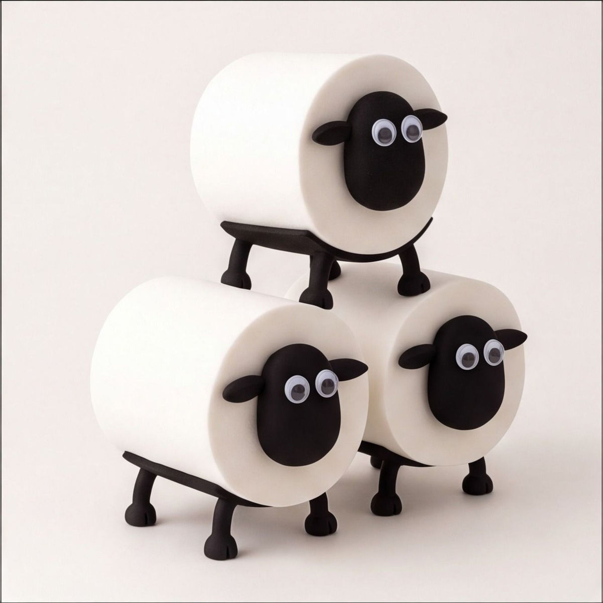 Sheep Toilet Roll Holder (Pack of 3)
