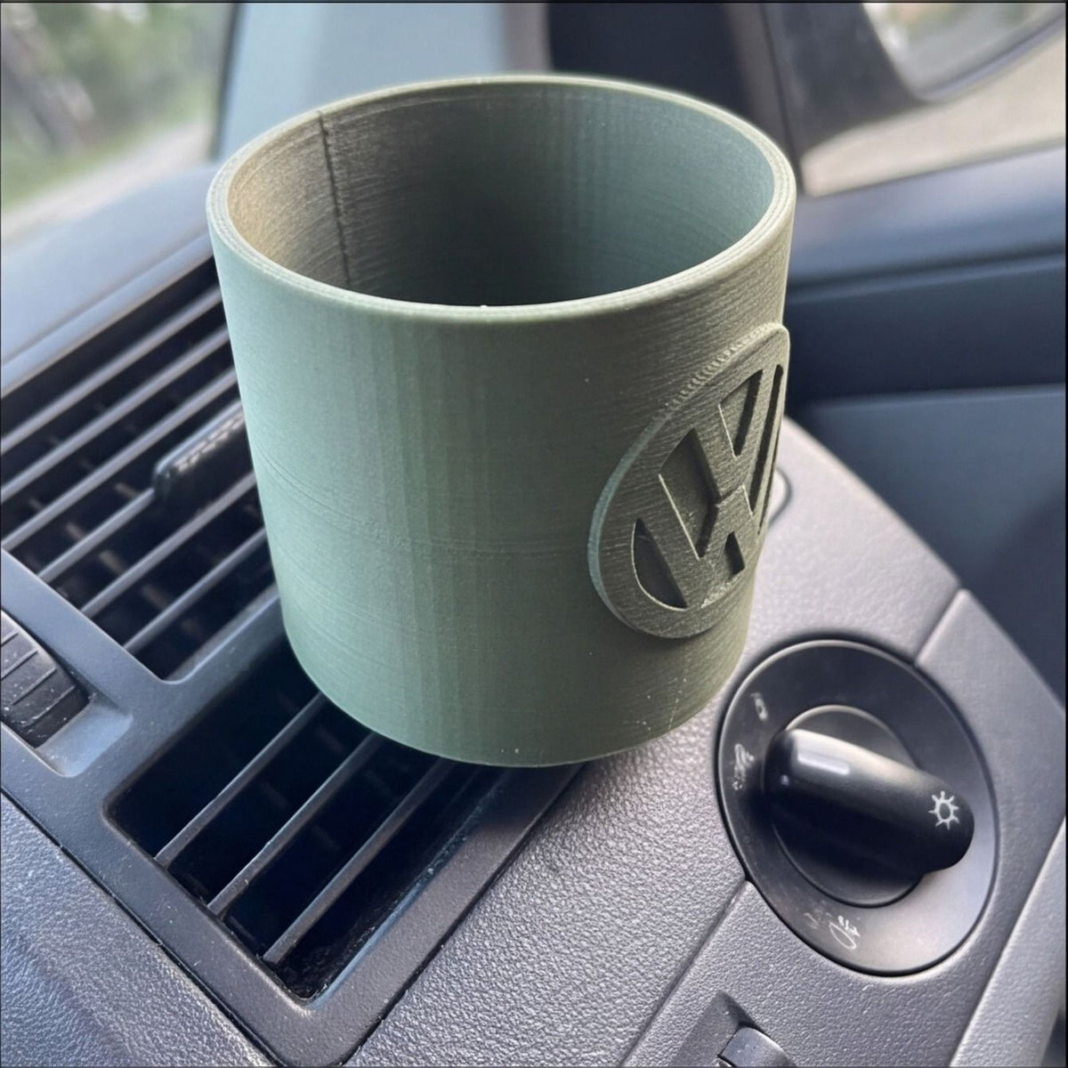 Volkswagen-Inspired Logo Vent Cup Holder for Car