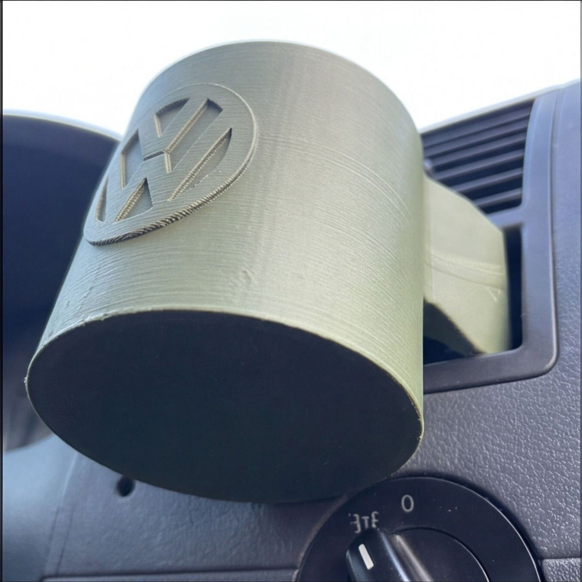 Volkswagen-Inspired Logo Vent Cup Holder for Car