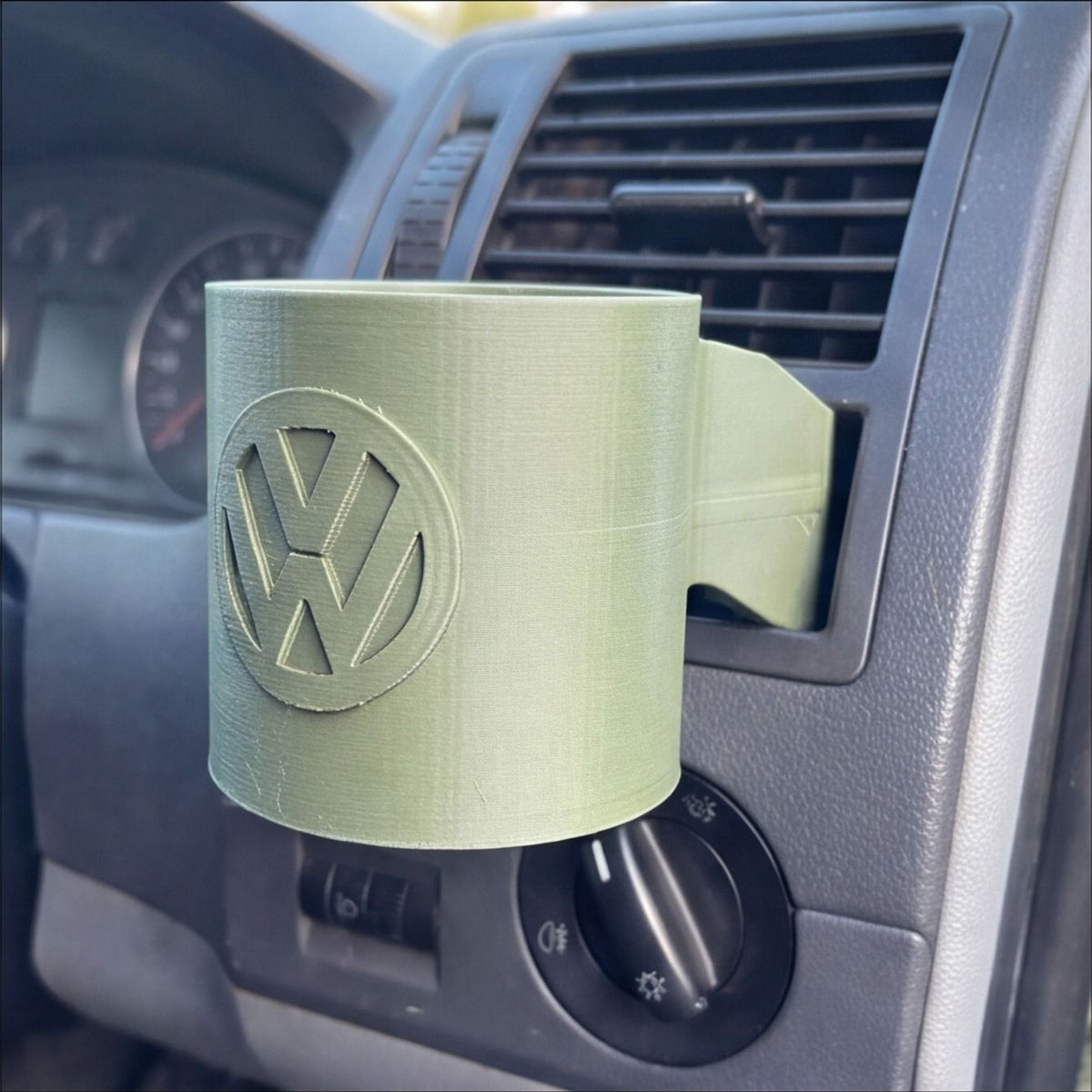 Volkswagen-Inspired Logo Vent Cup Holder for Car