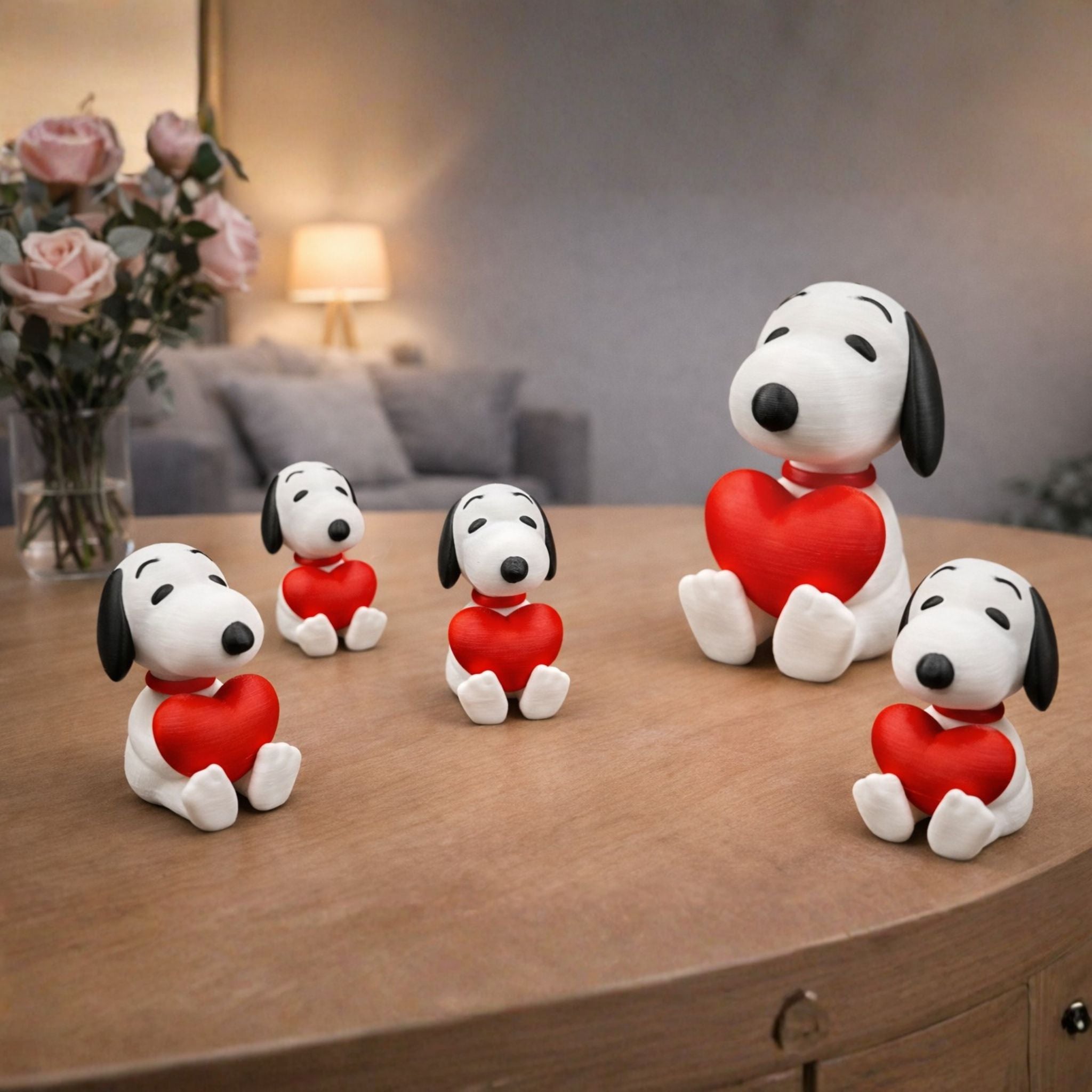 Snoopy Holding a Heart