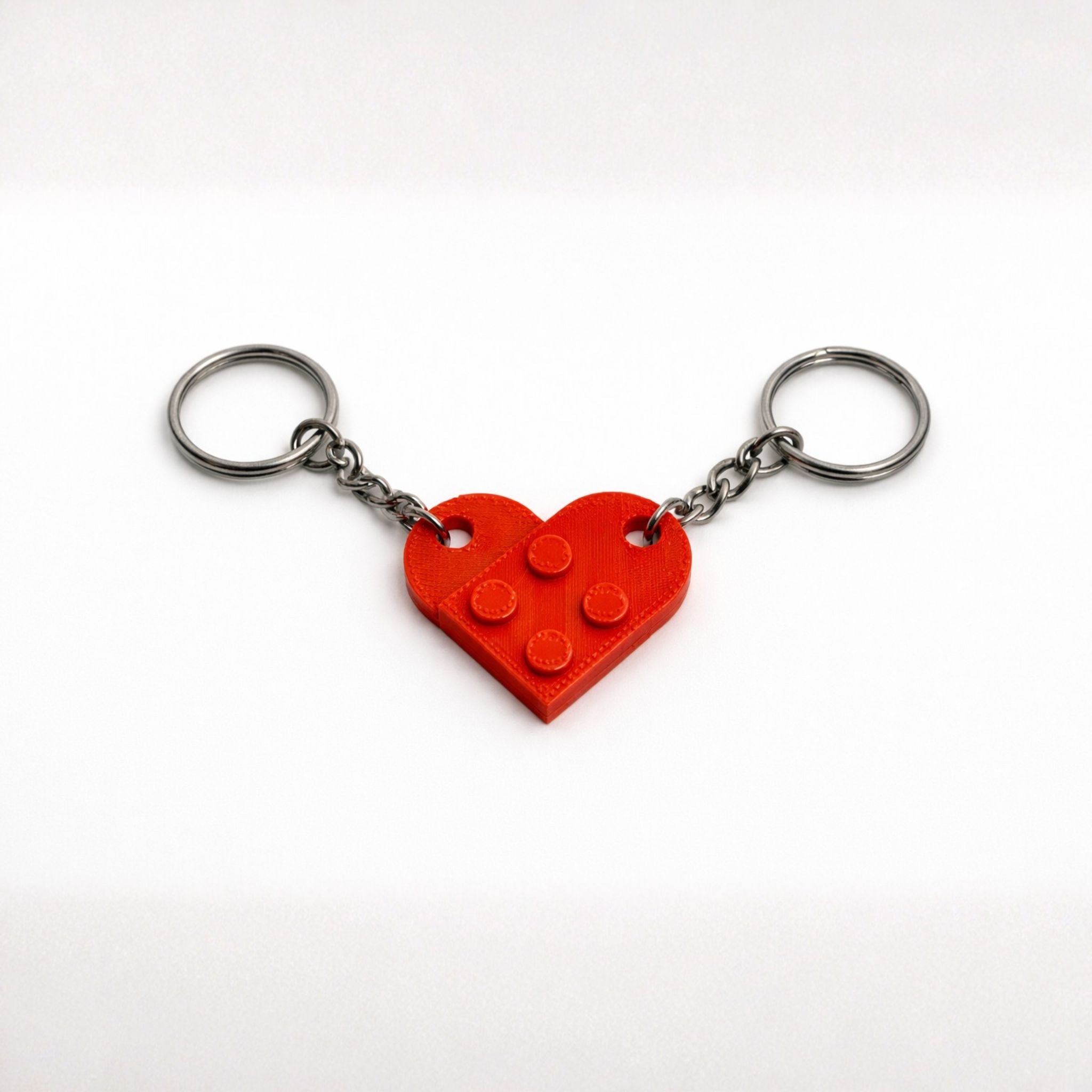 Brick Heart Keychain