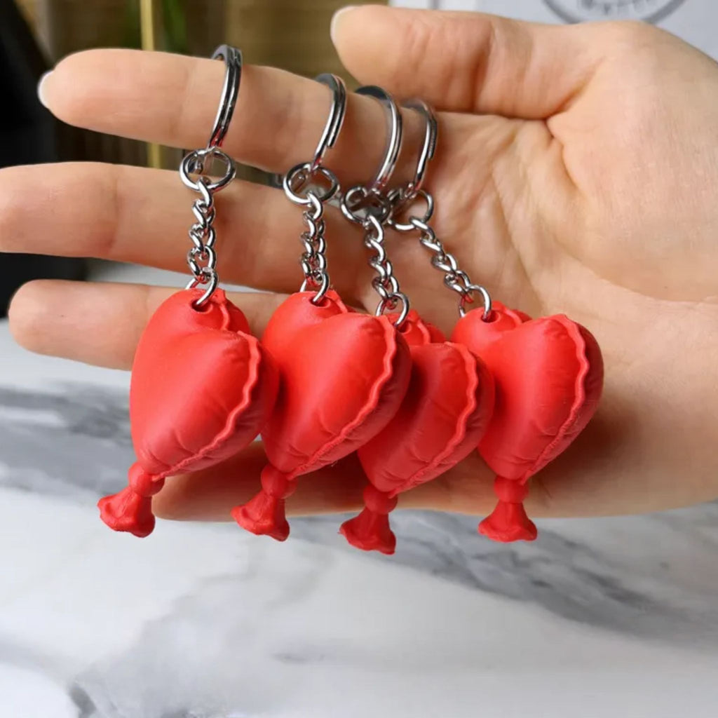 Whoopee Cushion Heart Keyring