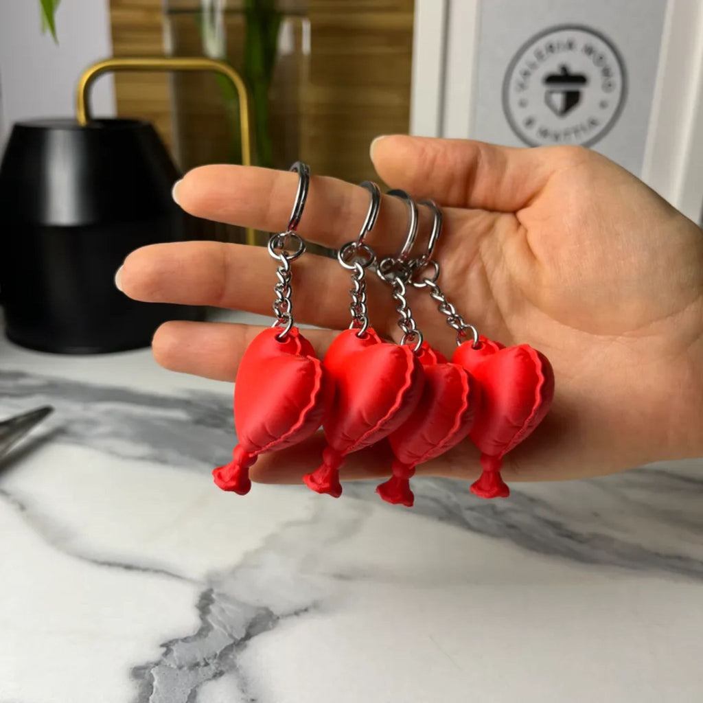 Whoopee Cushion Heart Keyring