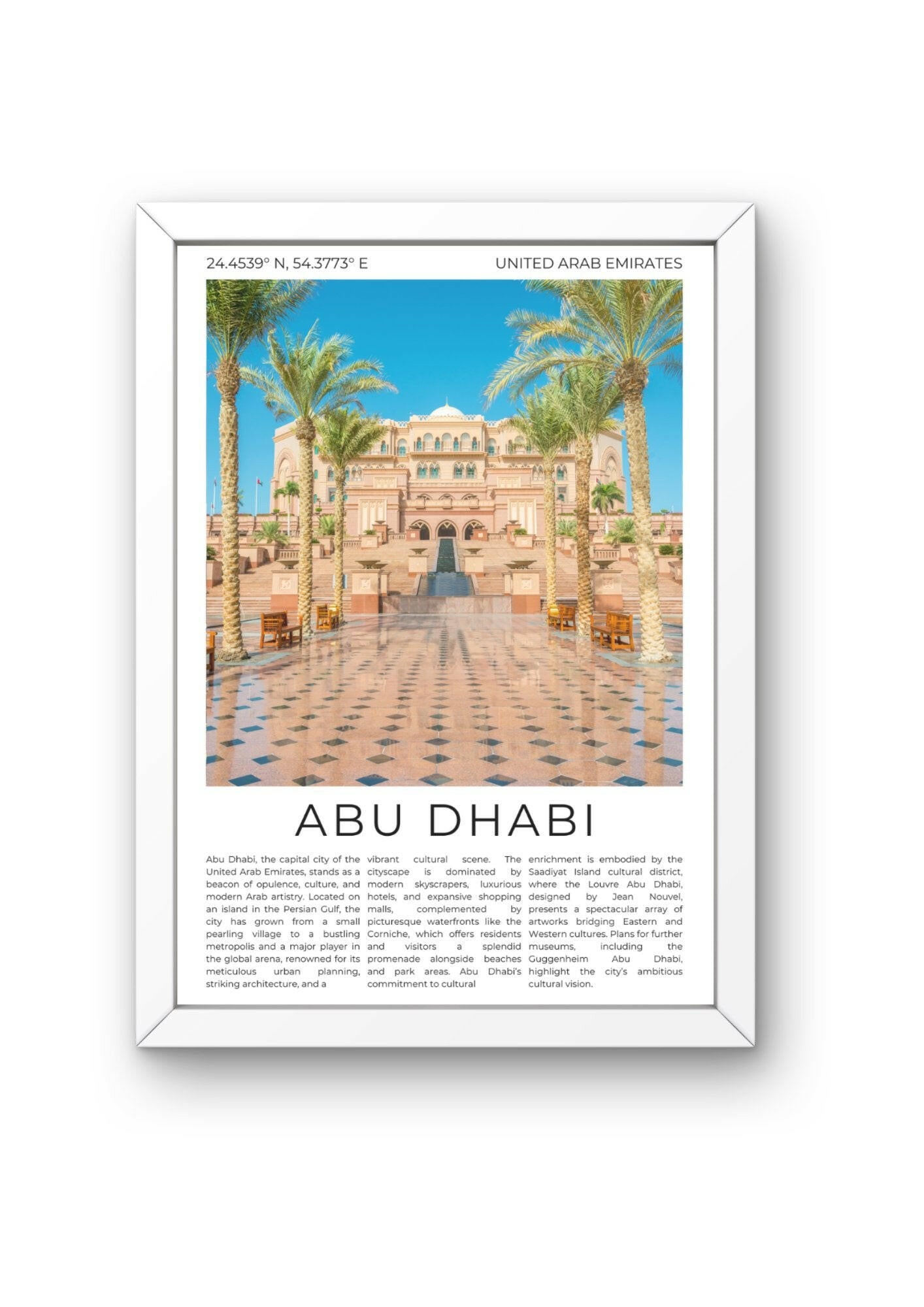 Abu Dhabi: Jewel of the Emirates - ProfessorPrintsUK - A6