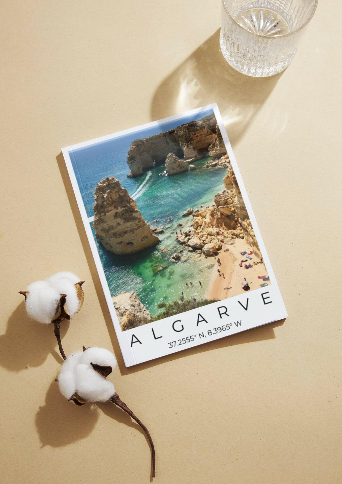 Algarve Coordinates Poster - ProfessorPrintsUK - A6