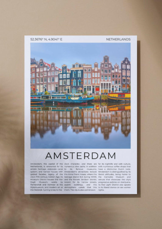 Amsterdam: City of Canals - ProfessorPrintsUK - A6