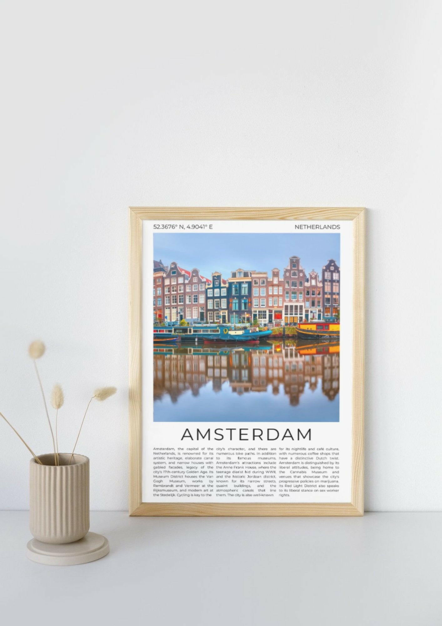 Amsterdam: City of Canals - ProfessorPrintsUK - A6