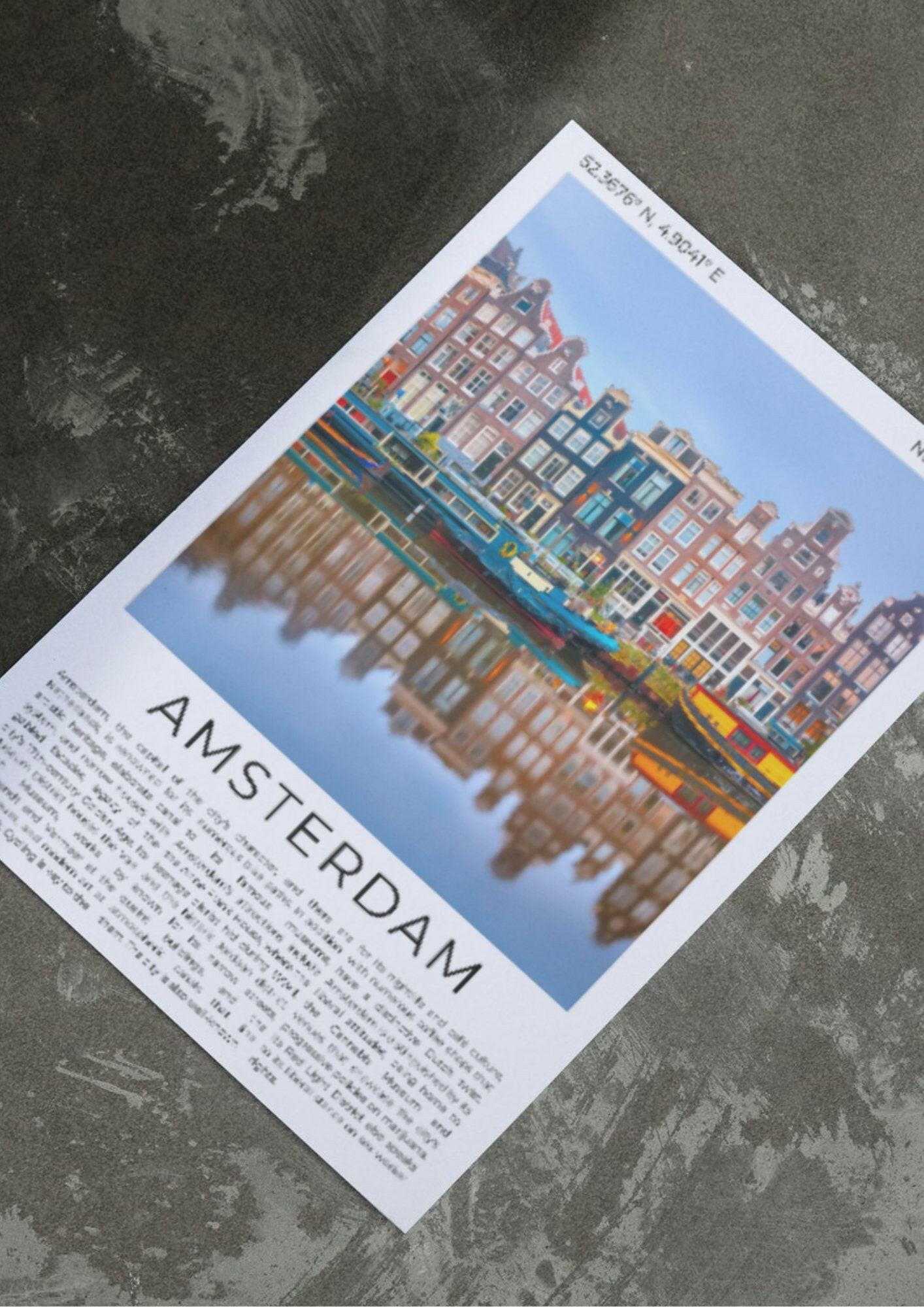 Amsterdam: City of Canals - ProfessorPrintsUK - A6