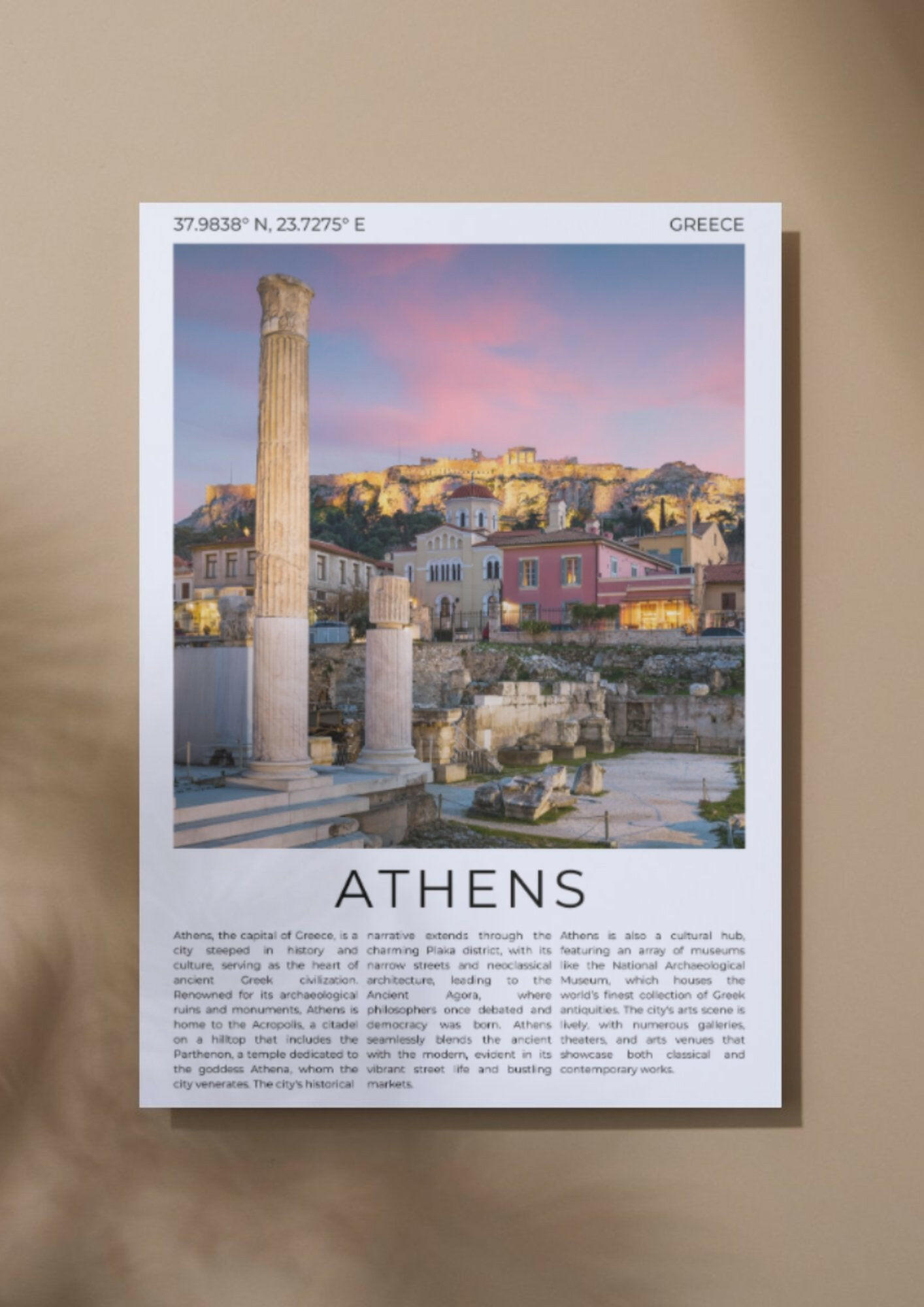 Ancient Athens: Cradle of Civilization - ProfessorPrintsUK - A6