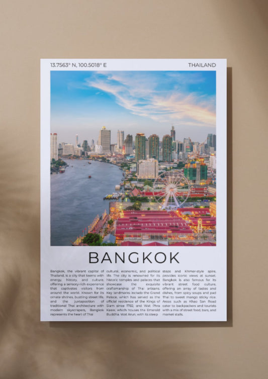 Bangkok: The Vibrant Heart of Thailand - ProfessorPrintsUK - A6