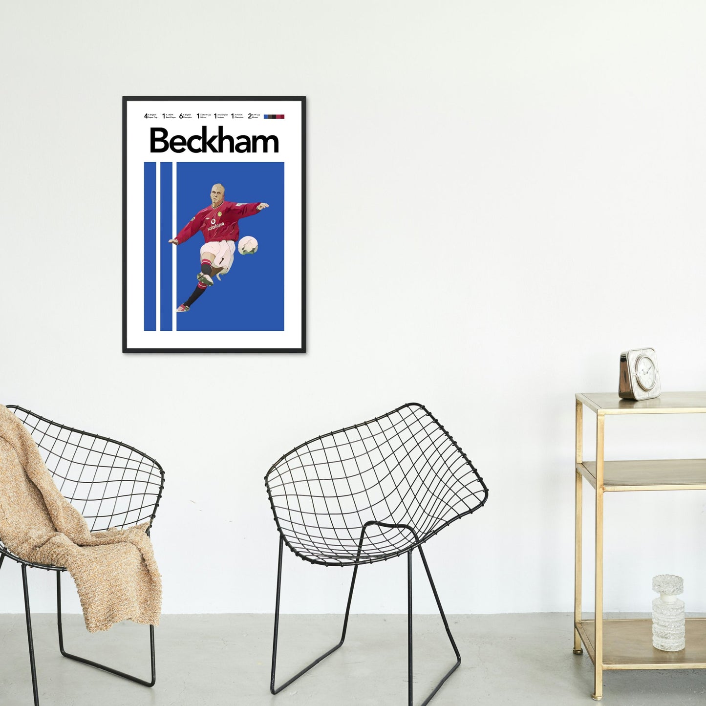 Beckham: England's Brilliant Icon Poster - ProfessorPrintsUK - A6