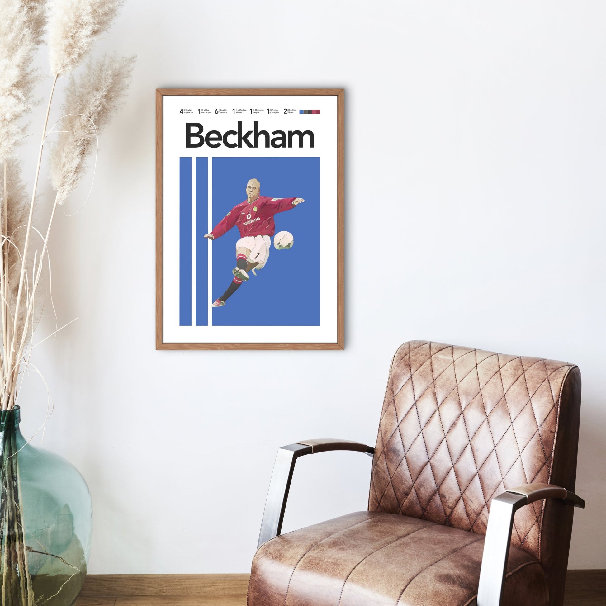 Beckham: England's Brilliant Icon Poster - ProfessorPrintsUK - A6