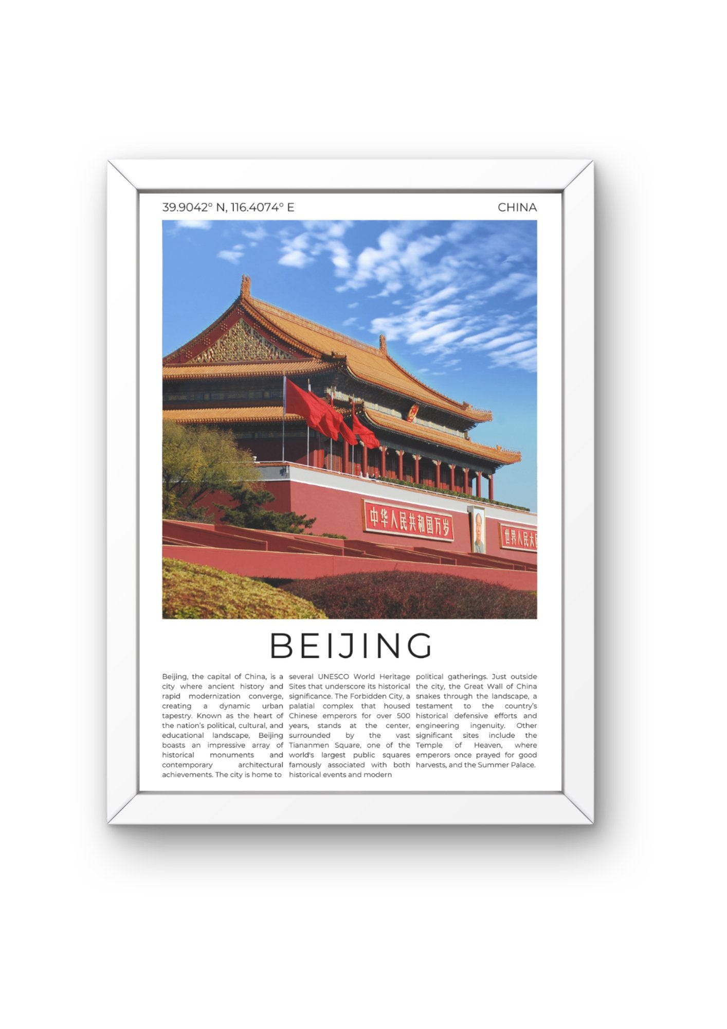 Beijing: Ancient Meets Modern - ProfessorPrintsUK - A6