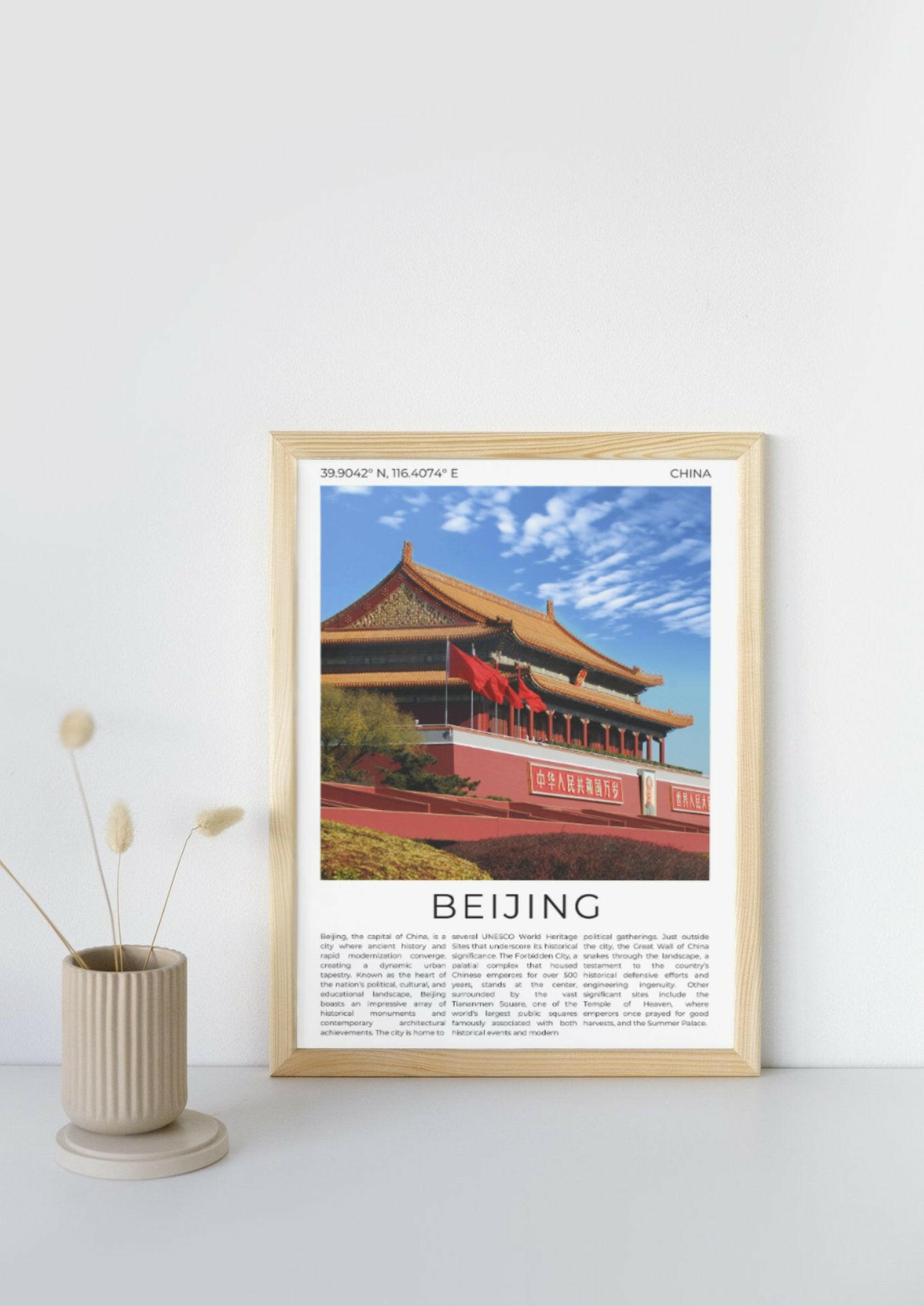 Beijing: Ancient Meets Modern - ProfessorPrintsUK - A6