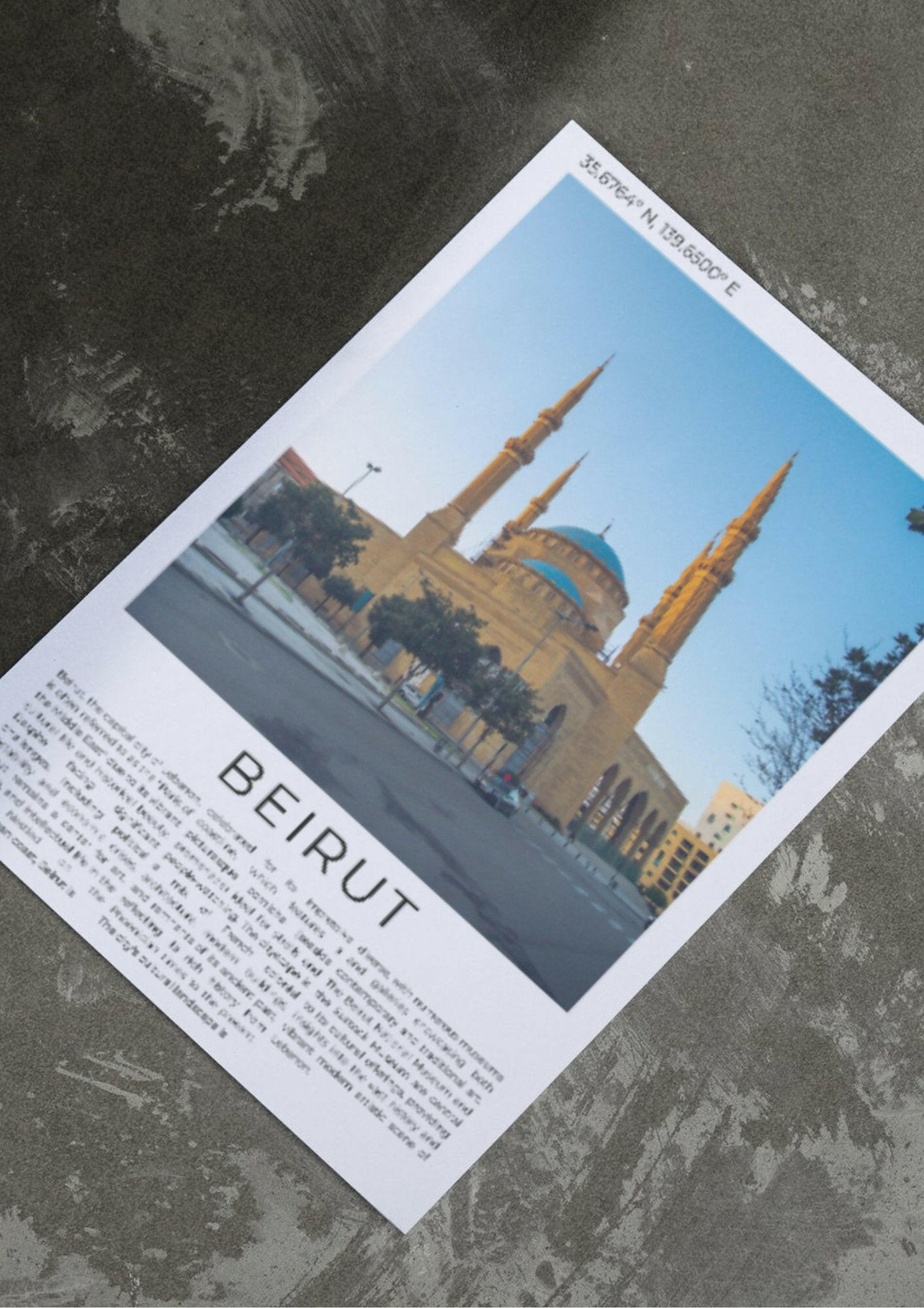 Beirut: The Pearl of the Middle East - ProfessorPrintsUK - A6