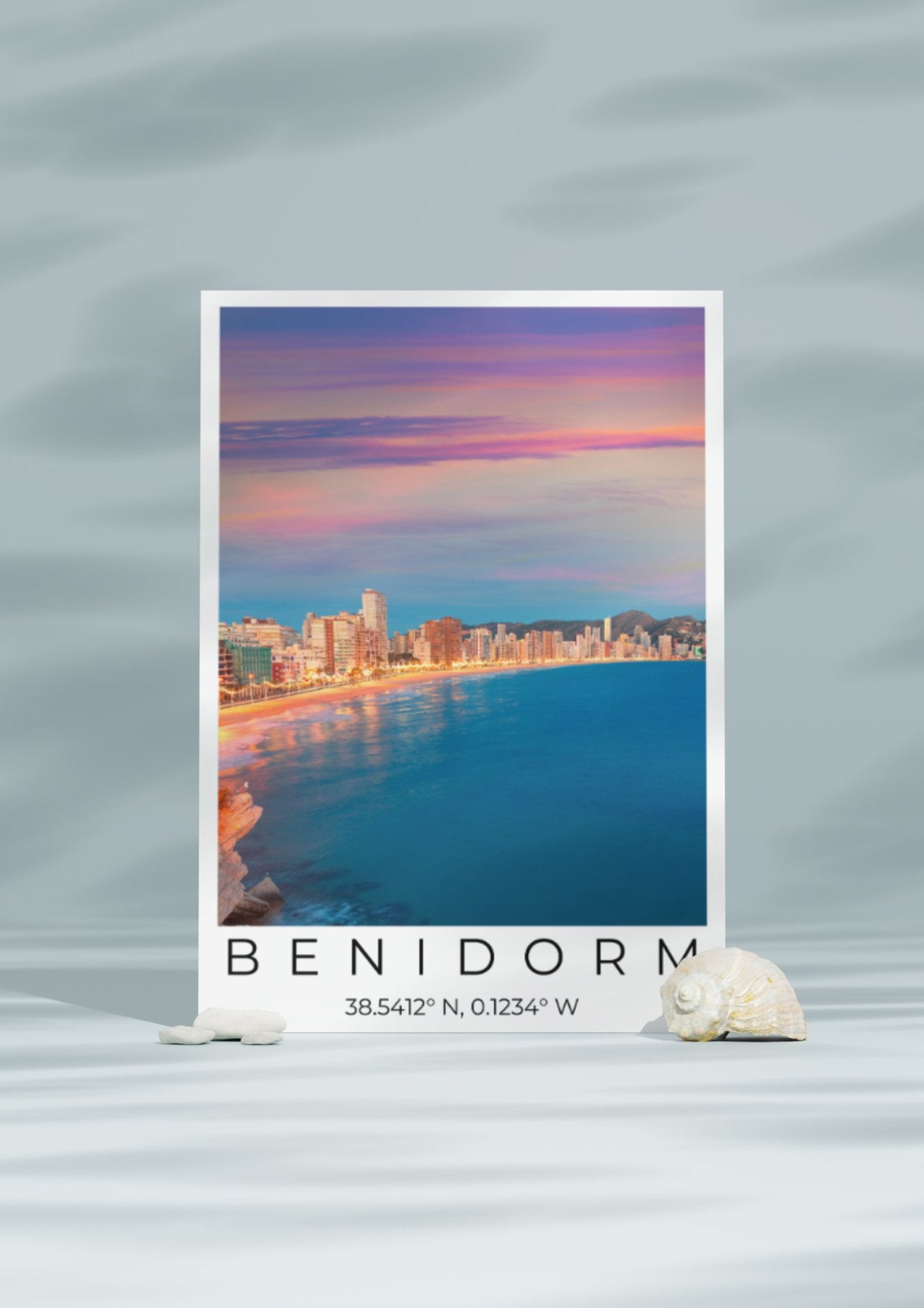 Benidorm Coordinates Poster - ProfessorPrintsUK - A6