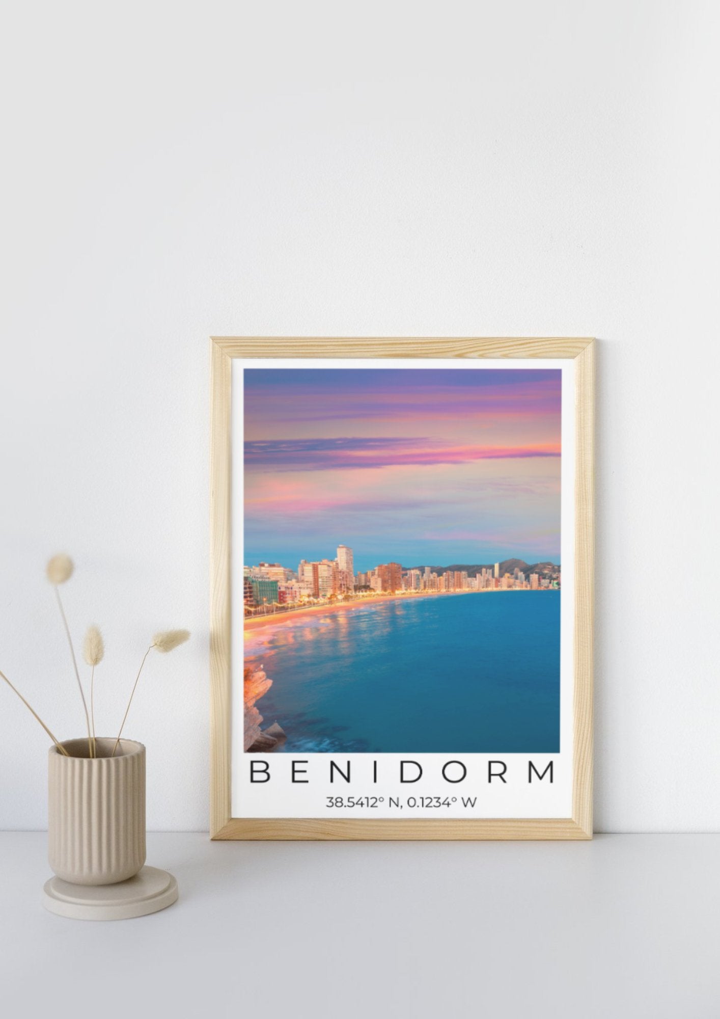 Benidorm Coordinates Poster - ProfessorPrintsUK - A6