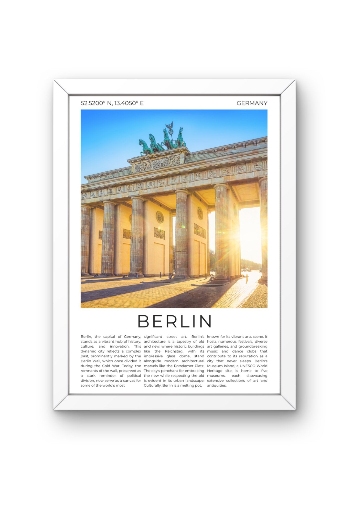 Berlin: A Fusion of History and Modernity - ProfessorPrintsUK - A6