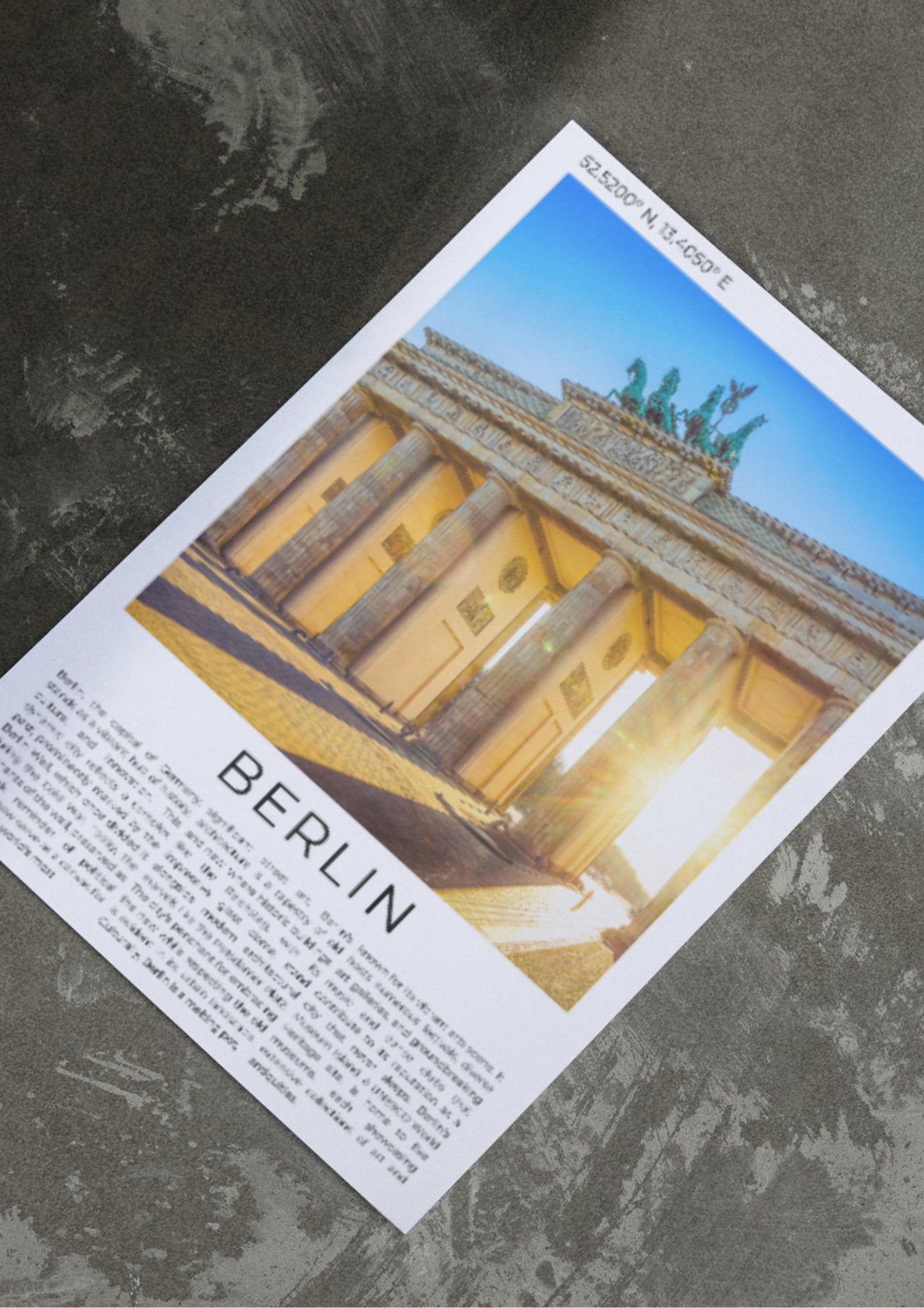 Berlin: A Fusion of History and Modernity - ProfessorPrintsUK - A6