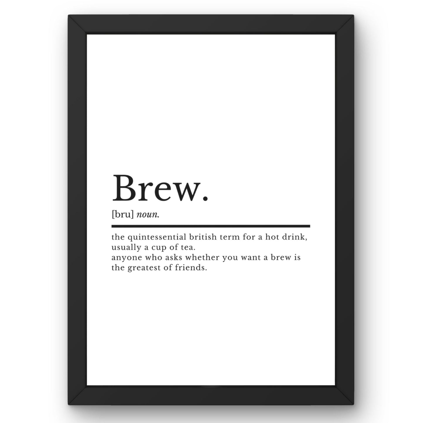 Brew Definition Poster - ProfessorPrintsUK - A1