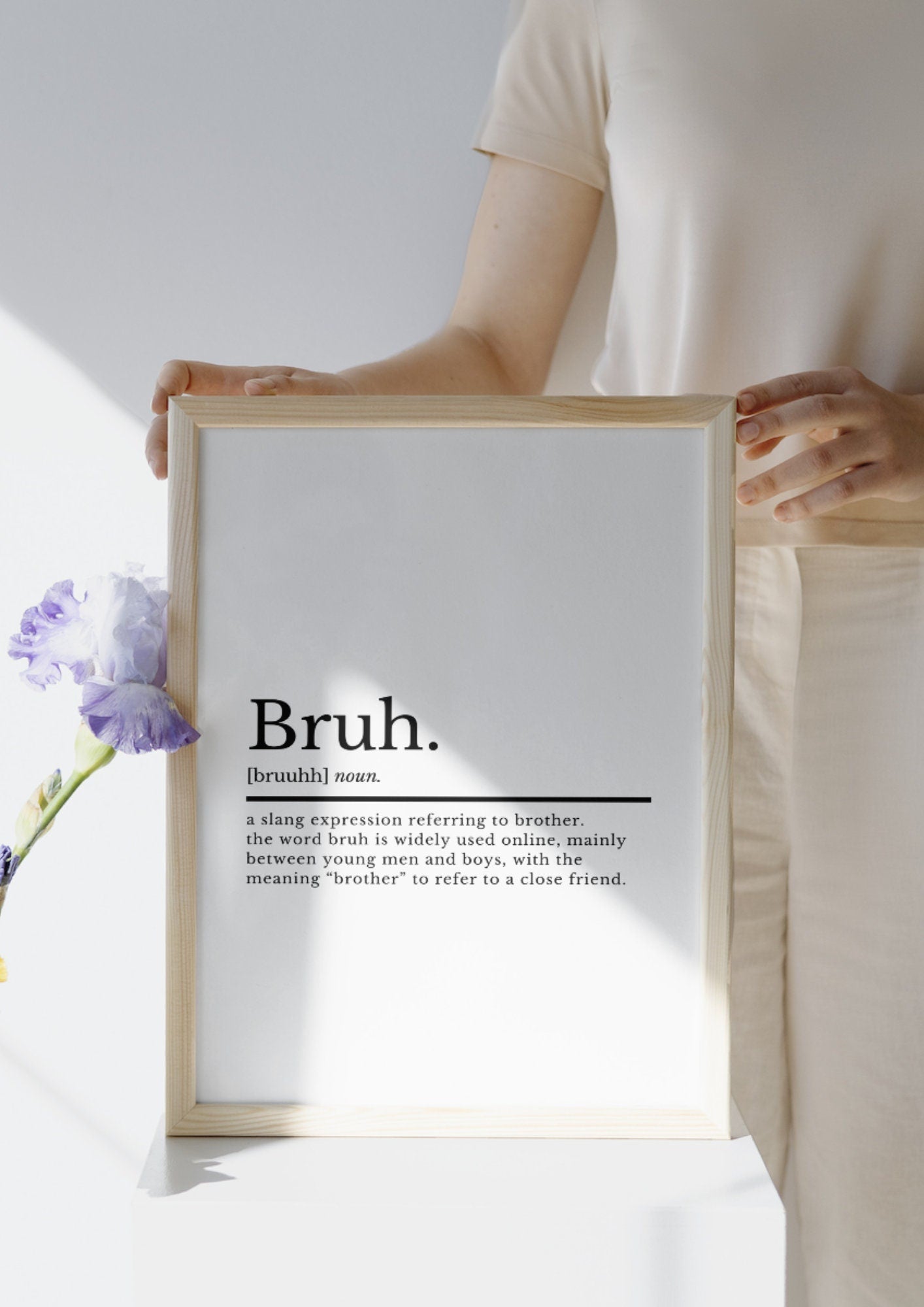 Bruh Gaming Prints | Gamer Print | Teen Wall Art | Gamer Gifts | Boys Bedroom Decor | Definition Prints | Gaming Poster | Gamer Gift - ProfessorPrintsUK - A2