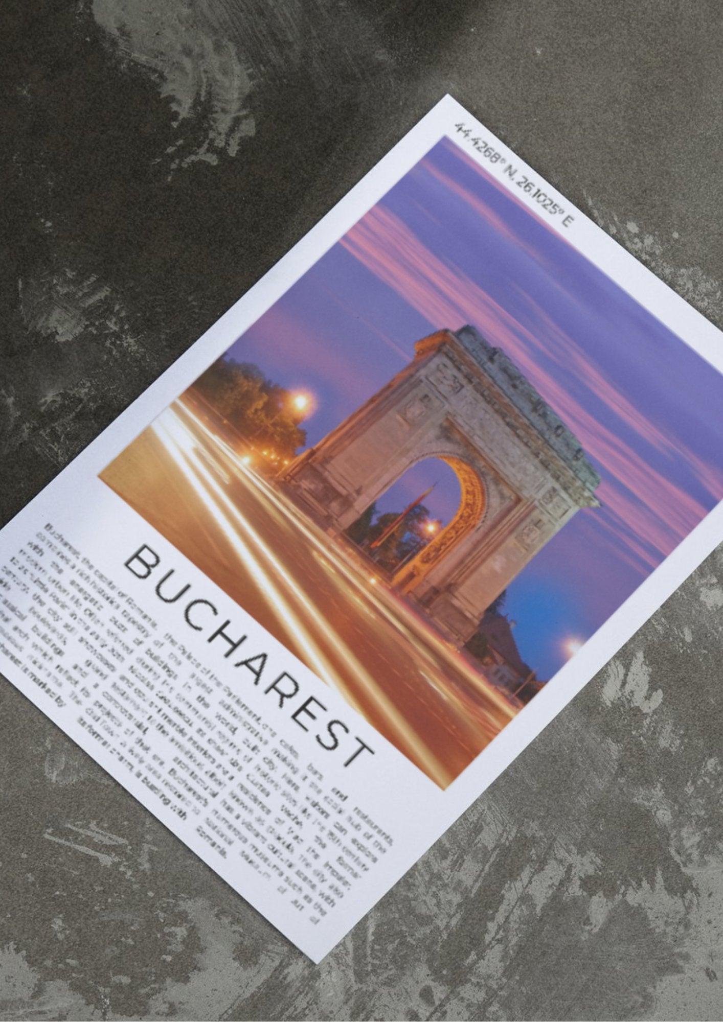 Bucharest: The Little Paris of the East - ProfessorPrintsUK - A6