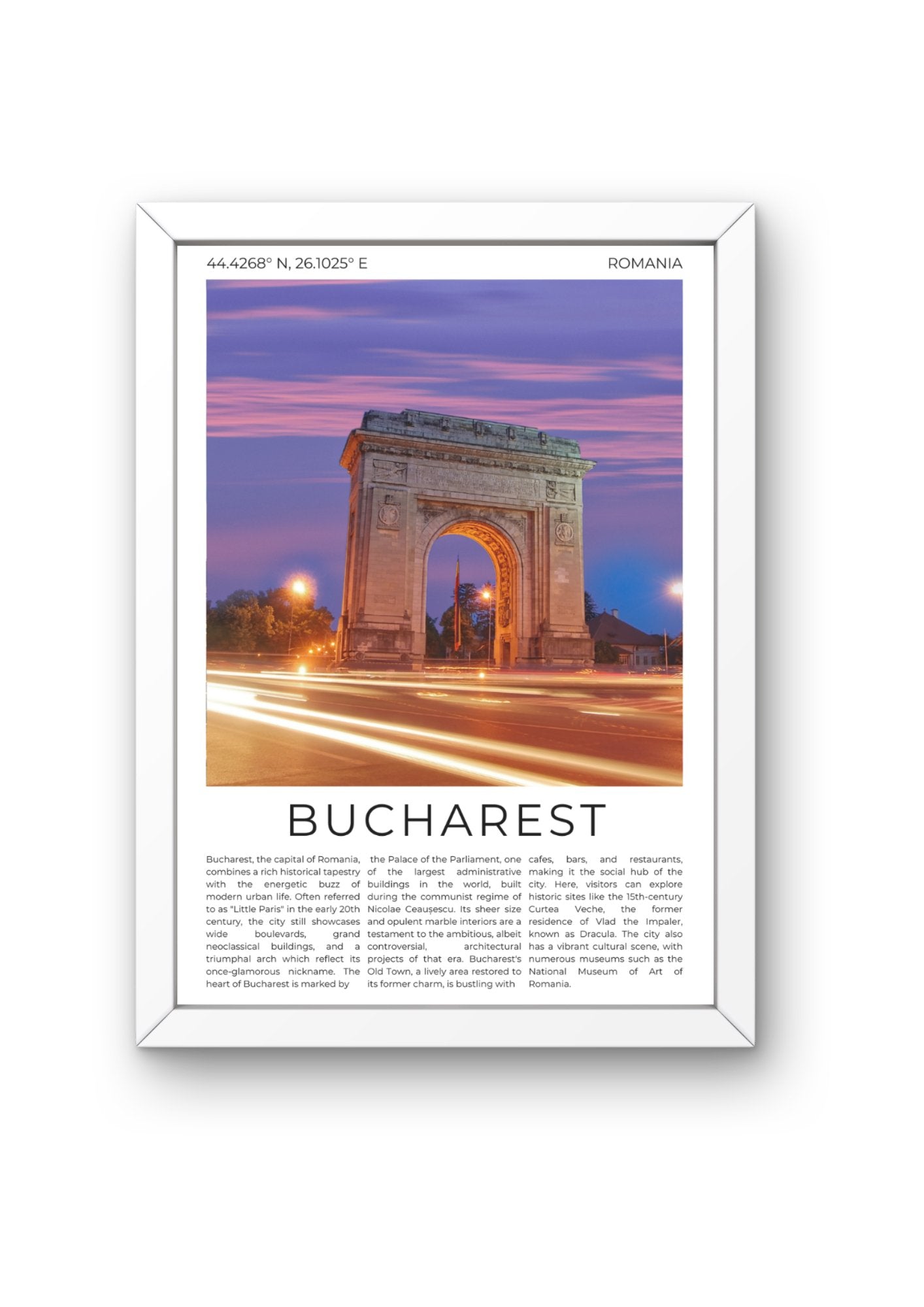 Bucharest: The Little Paris of the East - ProfessorPrintsUK - A6